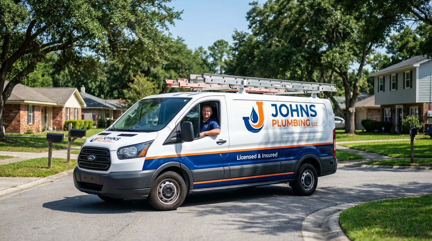 Johns Plumbing LLC service van in Star, ID