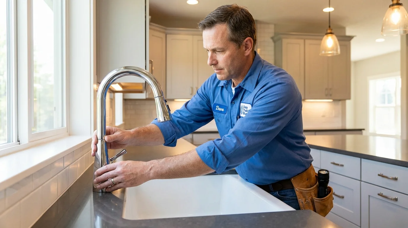 Kitchen faucet installation by Johns Plumbing LLC in Star