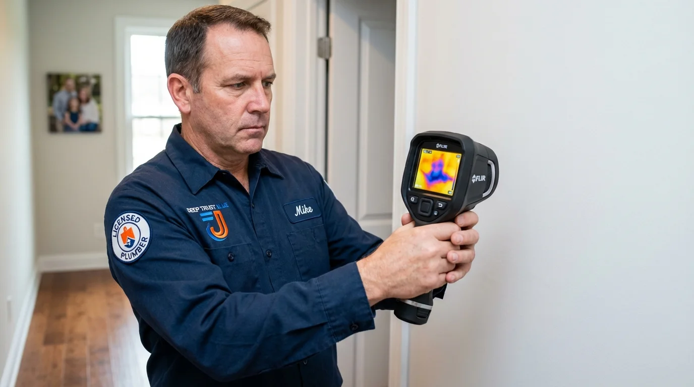Thermal imaging leak detection by Johns Plumbing LLC in Star